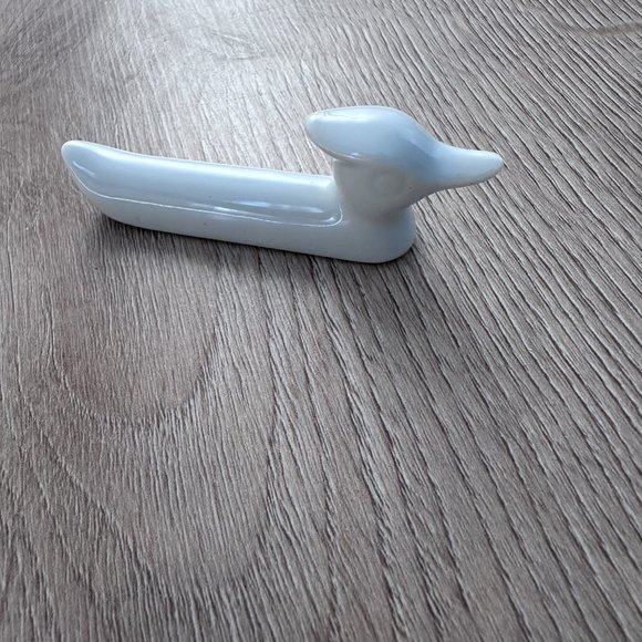 Wood Duck Ceramic Knife Rest (6). 3"x1" - White - Picture 6 of 11